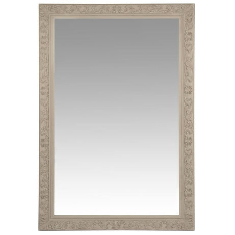 Grand Miroir Rectangulaire Moulures Beiges 120x180