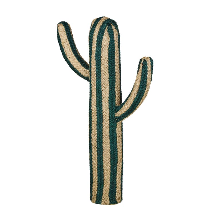 Statuette Cactus Bicolore Verte H120